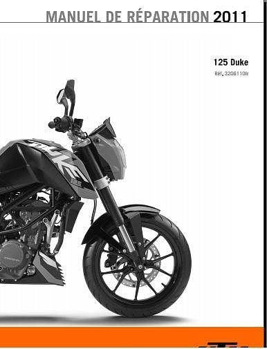 Manuel d'atelier et de réparation KTM 125 duke AUTHENTIQU'ERE