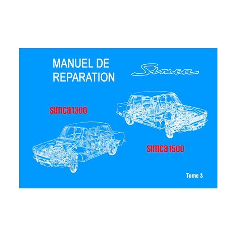 manuels d'atelier Simca 1300 1500 { {{ Docautomoto }}