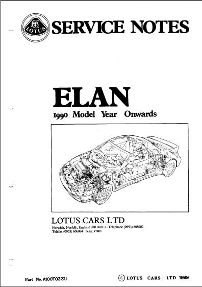 manuel d'atelier Lotus Elan 1990 { {{ Docautomoto }}