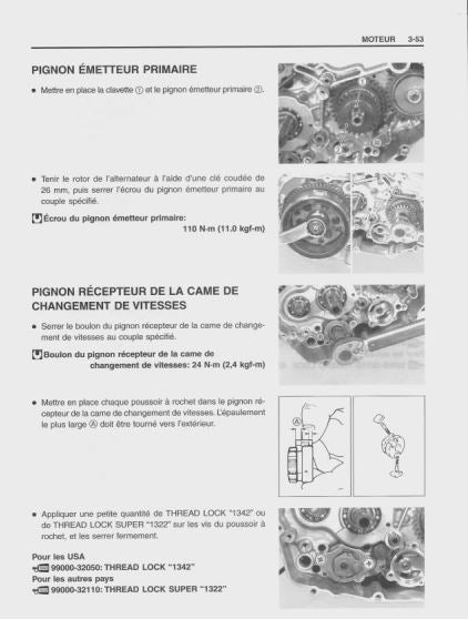 manuel d'atelier Suzuki 400 DRZ 2000 { {{ Docautomoto }}