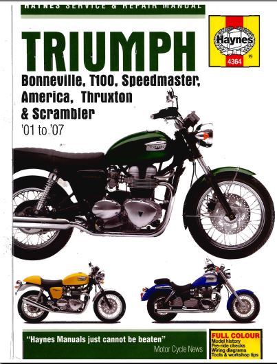 manuel d'atelier Triumph Twins 2001 2007 { {{ Docautomoto }}