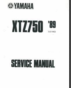 manuel d'atelier Yamaha XTZ 750 Super Ténéré 1989 { {{ Docautomoto }}