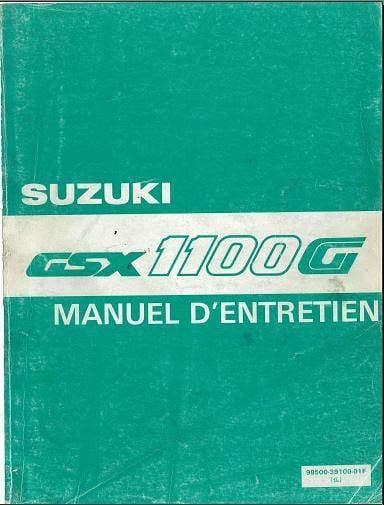 Manuel d'atelier Suzuki GSX 1100 G { {{ Docautomoto }}