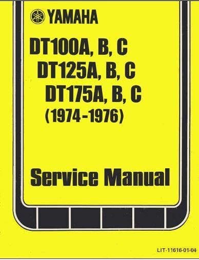 Manuel d'atelier yamaha DT 125 1974 { {{ Docautomoto }}