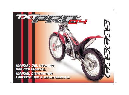manuels d'atelier Gasgas TXT 2001 2008 { {{ Docautomoto }}