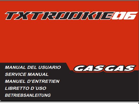 manuels d'atelier Gasgas TXT 2001 2008 { {{ Docautomoto }}