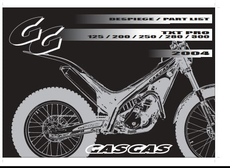 manuels d'atelier Gasgas TXT 2001 2008 { {{ Docautomoto }}