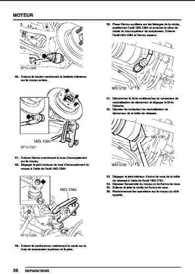 Manuel d'atelier MG TF moteur K en français { {{ Docautomoto }}