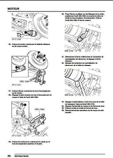 Manuel d'atelier MG TF moteur K en français Docautomoto