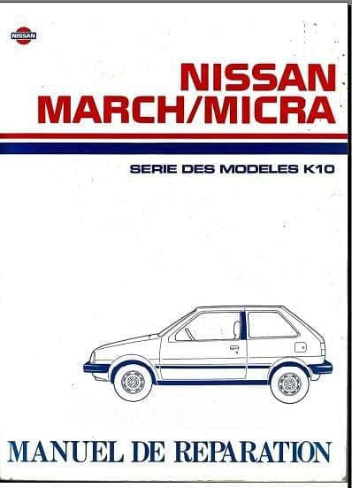 manuel d'atelier Nissan Micra 1983 { {{ Docautomoto }}