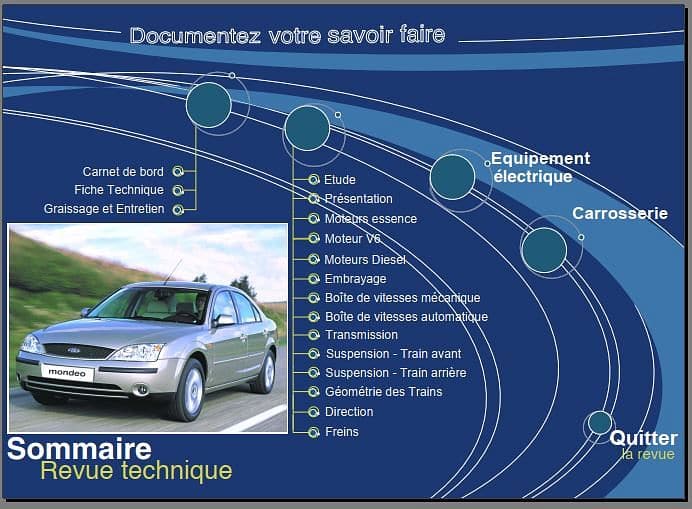 manuel de réparation Ford Mondeo 2001 { {{ Docautomoto }}