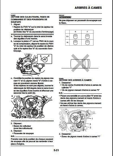 Manuel d'atelier yamaha MT 01 { {{ Docautomoto }}