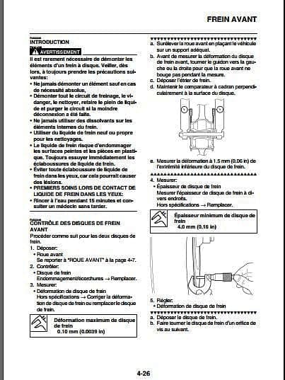 Manuel d'atelier yamaha MT 01 { {{ Docautomoto }}