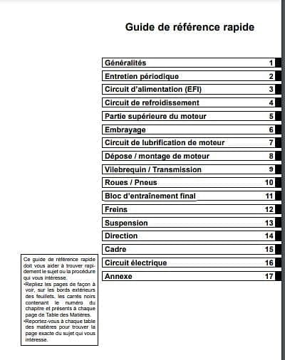 manuel d'atelier kawasaki Ninja 650 R AUTHENTIQU'ERE