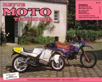 Manuels d'atelier Honda 125 NSR MTX CRM 83 92 { {{ Docautomoto }}