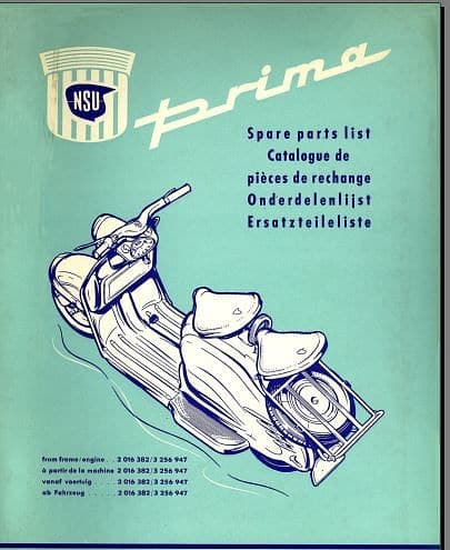 Manuels d'atelier NSU Prima { {{ Docautomoto }}