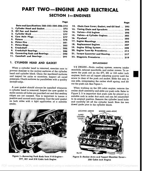 Manuel d'atelier Workshop manual Plymouth 1957 1958 { {{ Docautomoto }}