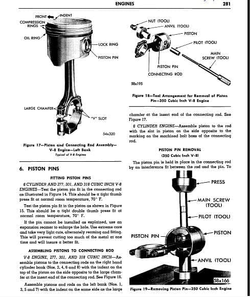 Manuel d'atelier Workshop manual Plymouth 1957 1958 { {{ Docautomoto }}