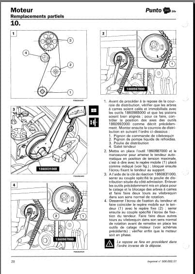 manuel d'atelier Fiat Punto 1 en français { {{ Docautomoto }}