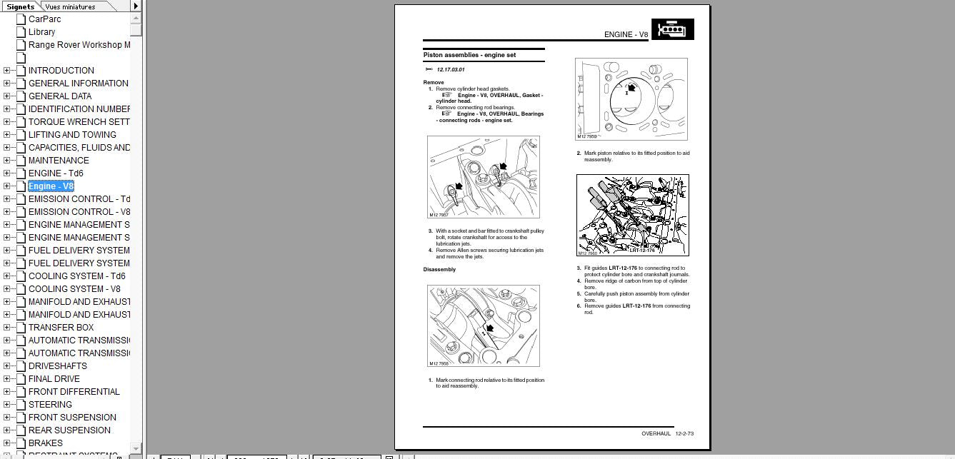 Manuels d'atelier Land Rover RAVE { {{ Docautomoto }}