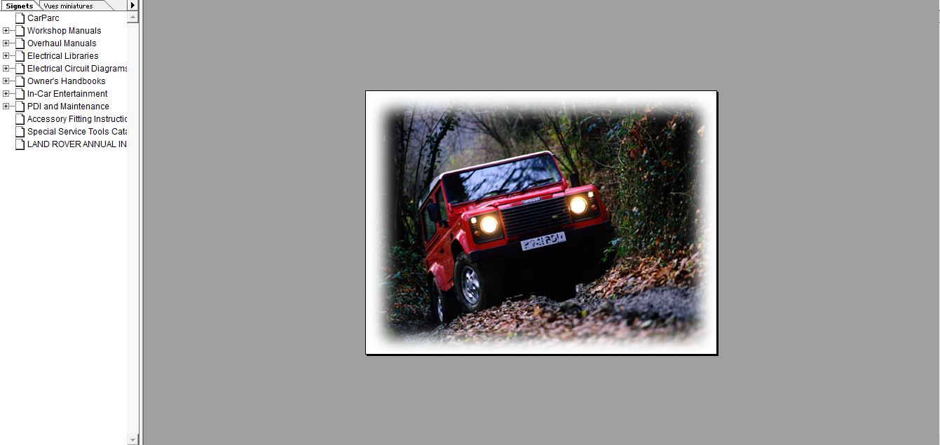 Manuels d'atelier Land Rover RAVE { {{ Docautomoto }}