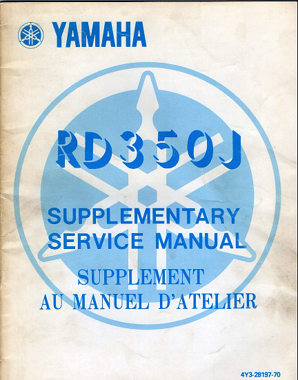 manuels d'atelier Yamaha 350 RDLC { {{ Docautomoto }}