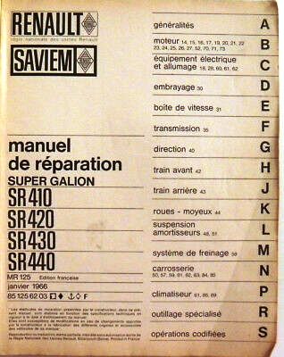 manuels d'atelier réparation Saviem SG2 { {{ Docautomoto }}