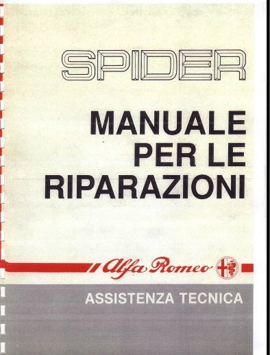Manuels d'atelier Alfa Roméo spider séries 3 et 4 { {{ Docautomoto }}