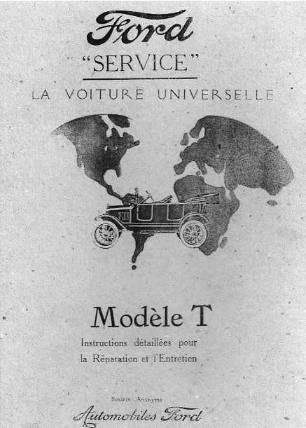 Manuel d'atelier Ford Modèle T { {{ Docautomoto }}