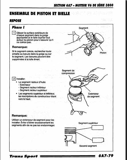 Manuel d'atelier Pontiac Trans Sport V6 1992 { {{ Docautomoto }}