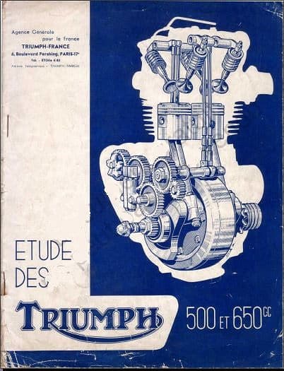 manuel de réparation Triumph 500 et 650 1946 1956 { {{ Docautomoto }}