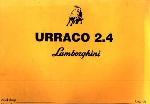 Manuel d'atelier lamborghini Urraco { {{ Docautomoto }}