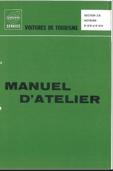 Manuels d'atelier Volvo P1800 120 140 164 français { {{ Docautomoto }}