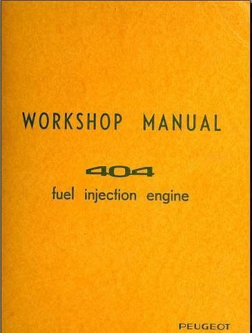 Workshop manuals Peugeot 404 500 pages { {{ Docautomoto }}