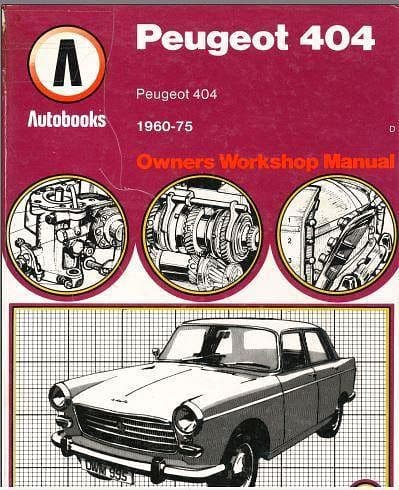 Workshop manuals Peugeot 404 500 pages { {{ Docautomoto }}
