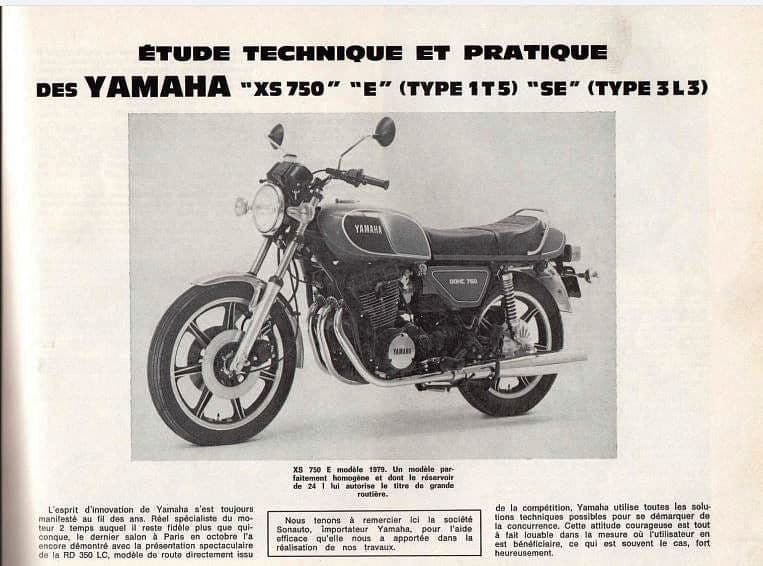 revue technique yamaha XS 750 850 { {{ Docautomoto }}