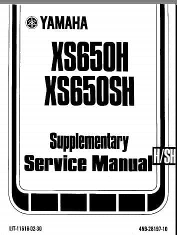 manuels d'atelier Yamaha 650 XS { {{ Docautomoto }}