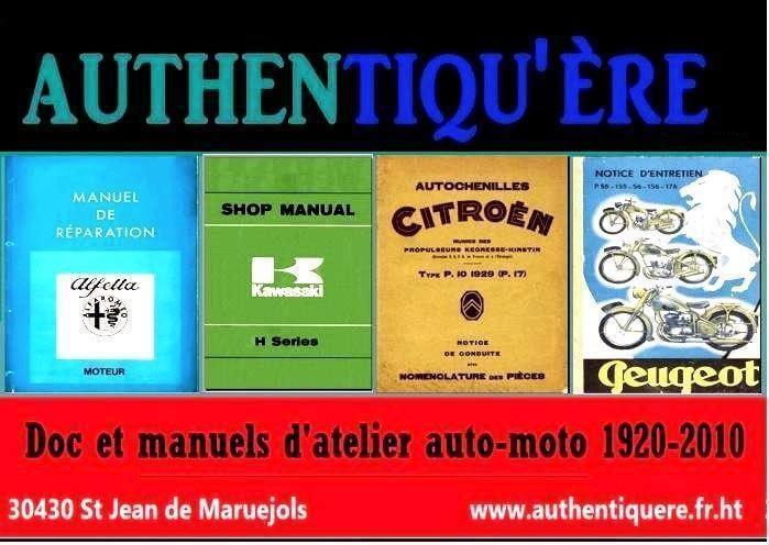 Manuels d'atelier et de réparation PDF  Docautomoto 