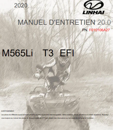 Manuels d'atelier Linhai Hytrack pdf français