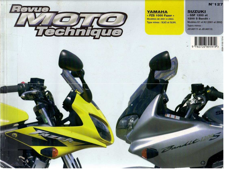 Manuel de réparation Suzuki 1200 Bandit 2001 2008 { {{ Docautomoto }}