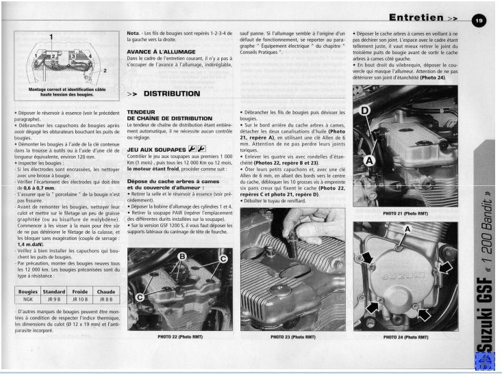 Manuel de réparation Suzuki 1200 Bandit 2001 2008 { {{ Docautomoto }}