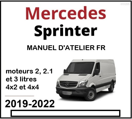 Manuel d'atelier Mercedes Sprinter 4x4 2019 2022 français Docautomoto