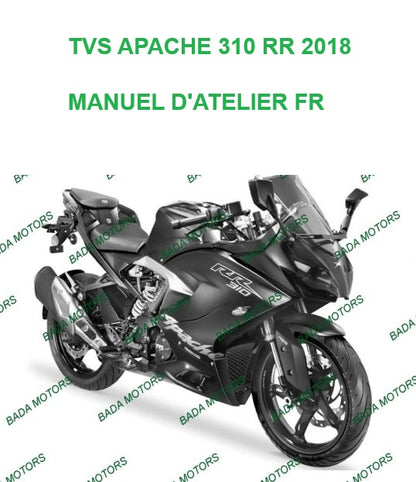 Manuel d'atelier TVS Apache 310 RR 2018 français