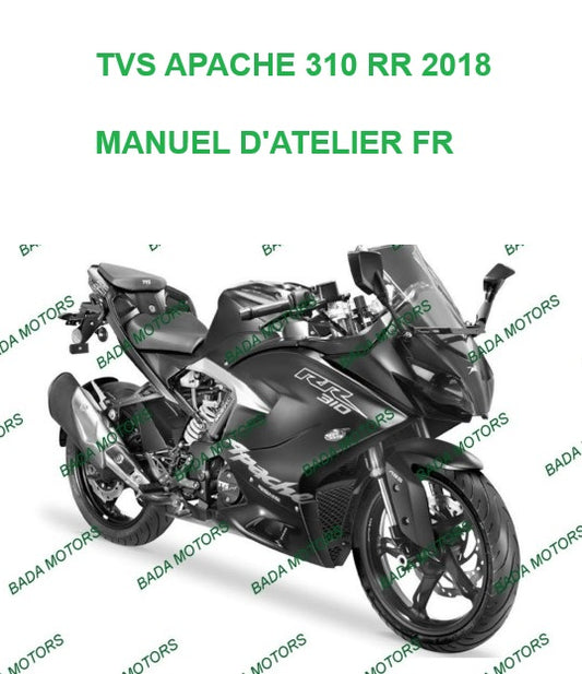 Manuel d'atelier TVS Apache 310 RR 2018 français Docautomoto