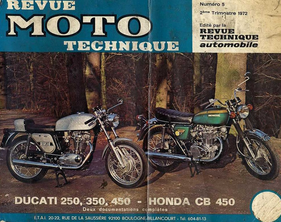 manuel d'atelier et de réparation Ducati 160 250 350 450 Desmo