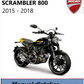 Manuel d'atelier Ducati 800 Scrambler 2015 2018 en français { Docautomoto