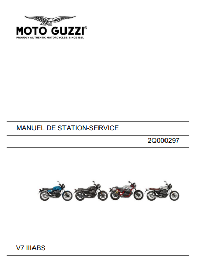 Manuel d'atelier Moto Guzzi V7 2007 2020 { Docautomoto