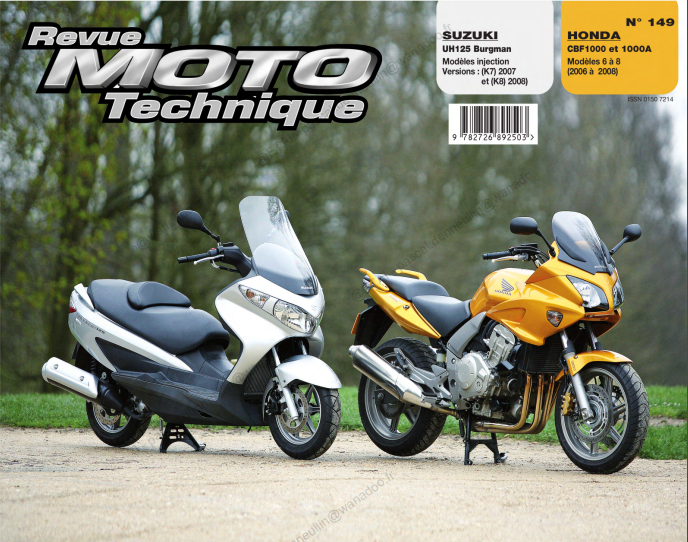 manuel de réparation Suzuki 125 Burgman 2007 2008 { {{ Docautomoto }}