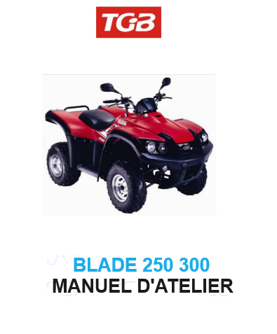 manuel d'atelier TGB Blade 250 300 français { Docautomoto