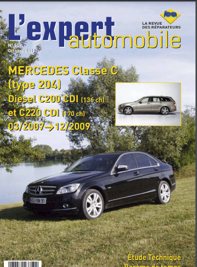 Manuel d'atelier Mercedes classe C w204 2007 Docautomoto